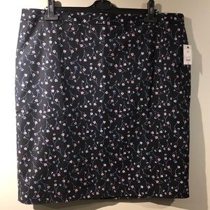 Tall Floral Pencil Skirt